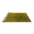 thumbnail image 2 of Ahgly Company Machine Washable Indoor Rectangle Oriental Yellow Industrial Area Rugs, 2' x 3', 2 of 4