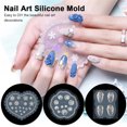 thumbnail image 2 of Molde de silicona para el arte de las uñas 3D Pattern DIY Nail Template Form Mould Irfora Molde de decoración de uñas, 2 of 5