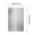thumbnail image 3 of Stainless Steel Cutting Board, Double Sided Kitchen Cutting Board, Rust Proof Food Grade Durable Multi Purpose Lightweight Easy Clean Portable Kitchen tool, 3 of 8