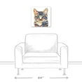 thumbnail image 3 of Creative Products Watercolor Cat 16x16 Canvas Wall Art, 3 of 5