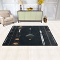 thumbnail image 3 of Rocket Launch Pattern Soft Polyester Area Rug 31''x20'', Non Slip, Memory Foam, Water Absorbent, 3 of 7