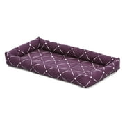 Midwest Homes for Pets QuietTime Couture Ashton Bolster Dog Bed / Ideal for Dog Crates