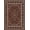 Retro Red, variant on Pentantan 5'x7' Area Rug for Living Room, Red Retro Style Washable Rug with Anti-Slip Backing