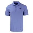 thumbnail image 2 of Men's Cutter & Buck  Royal Tulsa Golden Hurricane Forge Eco Double Stripe Stretch Recycled Polo, 2 of 3