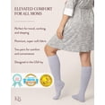 thumbnail image 2 of Kindred Bravely Compression Socks 2-Pack | Graduated Compression Socks for Circulation Pregnancy Travel (Pink & Grey Heather, Small), 2 of 7