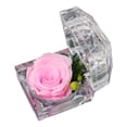thumbnail image 1 of Caja de anillo acrílica con flor eterna y rosa para el Día de San Valentín, regalo de cumpleaños para novia., 1 of 5
