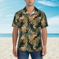 thumbnail image 4 of Haiem Camouflage Rabbit Printed Hawaiian Shirt for Men - Men’s Casual Beach Summer Shirts - Stretch Fabric with Modern Fit-Medium, 4 of 9