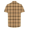 thumbnail image 4 of Jgppe Men's Button down Shirt Casual Plaid Collared Short Sleeve Shirts Plus Size Summer Tops Work, 4 of 5