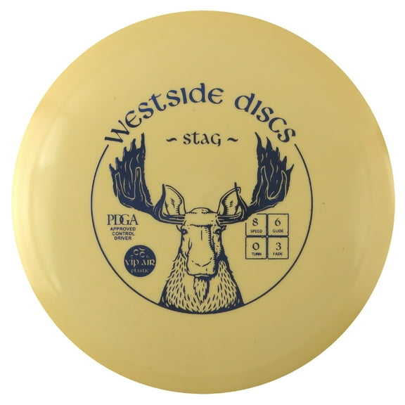 Westside Discs VIP Air Stag 150-159g Fairway Driver Golf Disc [Colors may vary] - 150-159g
