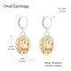 thumbnail image 3 of Arete para Mujer con Cristal Swarovski en Forma de Oval – Bañado en Rodio– Arete Elegante y Brillante, Aretes de Mujer de Moda– Joyería para Mujer de Moda– Regalo especial Ortiz Espinosa Temporada, 3 of 5