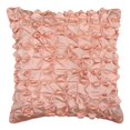 thumbnail image 1 of S4Sassy Decor Handmade Satin Cushion Cover Peach Pillowcase Square Pillow Cover 12 x 12, 1 of 5