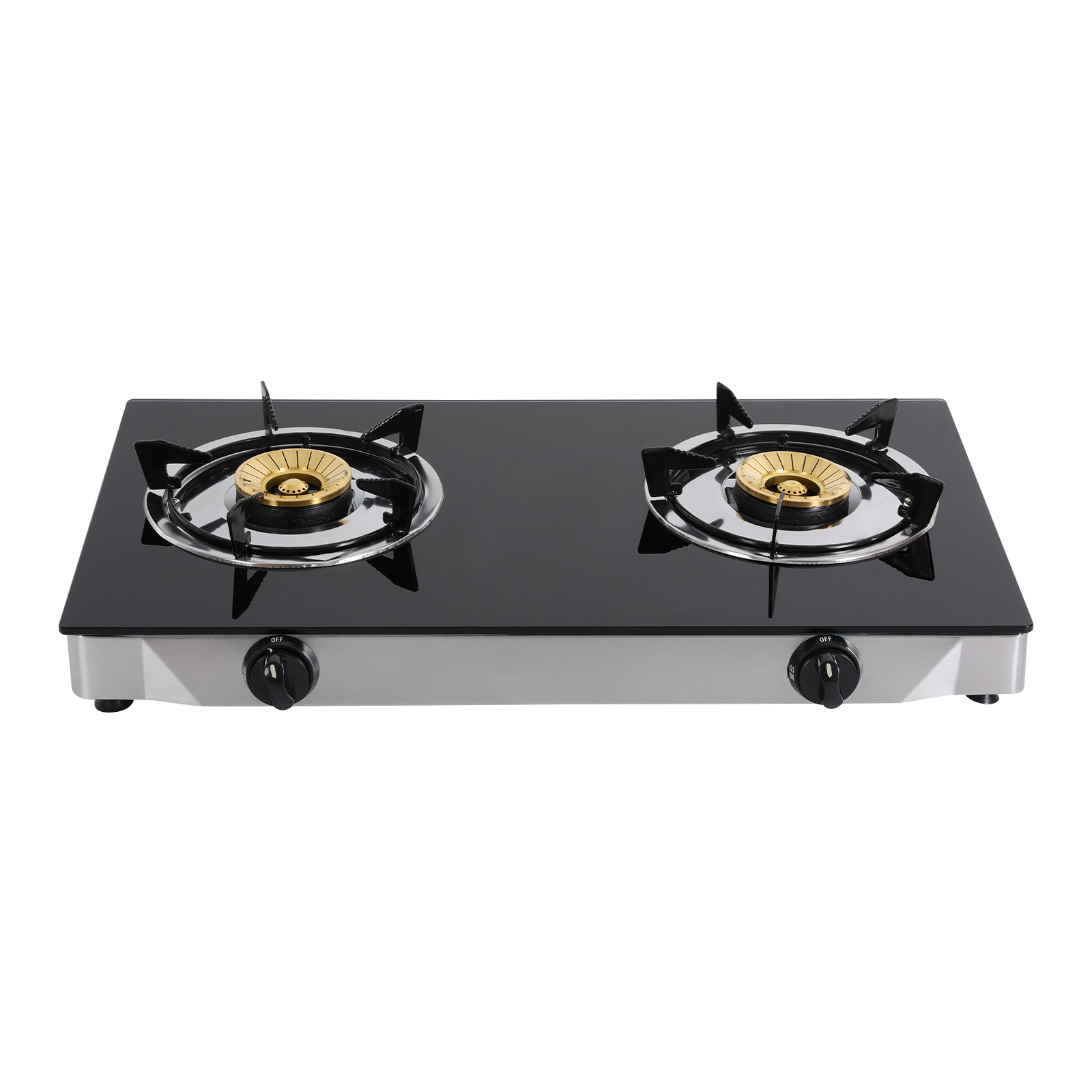 2 Burners Portable Propane Gas Stove Auto Ignition Camping Cooktop 11995 BTU Propane Burner LPG for RVs, Apartments, Indoor Outdoor Cooking
