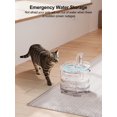 thumbnail image 4 of Fuente de agua para mascotas NPET WF050 para gatos y perros de 1,5 litros con kit de grifo, 4 of 9