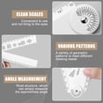 thumbnail image 3 of 2Pcs Multipurpose Plastic Folding Ruler Drawing Ruler Geometry Measuring Tool For Engineering Drafting Technical Drawing, 3 of 8