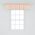 thumbnail image 2 of Ambesonne Rhombus Print Window Valance, Ornate Squares Leaves, 42" x 12", Salmon Champagne, 2 of 3