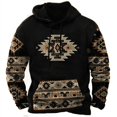 thumbnail image 2 of Sudadera con capucha Vintage para hombre, ropa informal de gran tamaño, Harajuku indio, primavera y otoño, 2 of 5