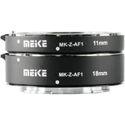 Meike MK-Z-AF1 Metal Auto Focus Macro Extension Tube Adapter Ring (11mm+18mm) Compatible with Nikon Z5 Z6 Z7 Z50 Z6II