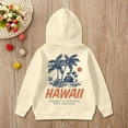 thumbnail image 3 of Tiijoy Toddler Girls Hawaii Hoodie Casual Graphic Hooded Pullover Sweatshirt, Sizes 3-4T, 3 of 5