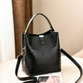 thumbnail image 3 of Women Bucket Bag Fashion Snakeskin Pattern Top Handle Shoulder Bag Crossbody Bag, 3 of 9