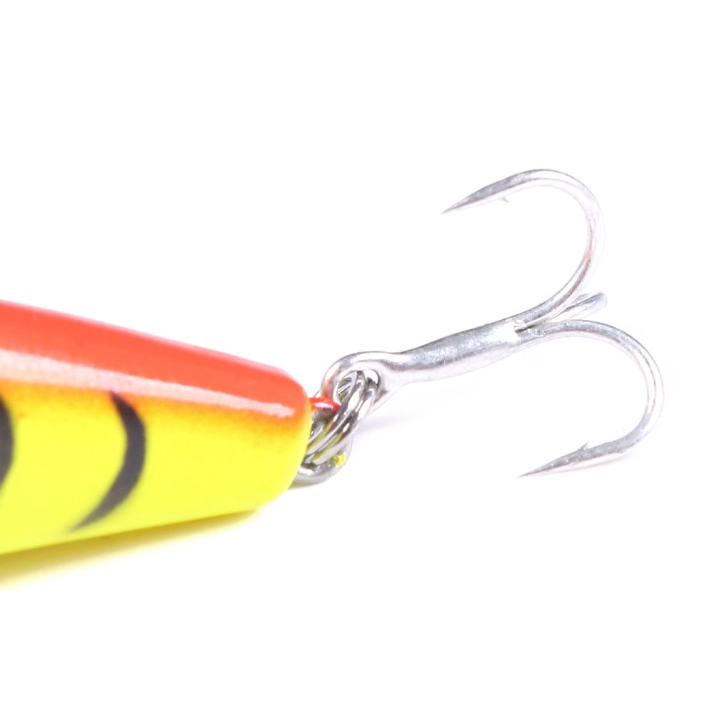 HENGJIA Fishing Lures Hard Bait Minnow VIB Lure with Treble Hook Life-Like Swimbait Fishing Bait Popper Crankbait Sinking Lure for Trout Bass Walleye Redfish, 9PCS