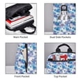 thumbnail image 3 of Fotbe Icy Blue Snowflakes Mochila Ligera para Hombres y Mujeres - Duradera y Resistente al Agua, Ideal para Escuela, Trabajo, Viajes y Uso Diario, 3 of 7