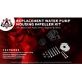 thumbnail image 2 of Water Pump Housing and Impeller Repair Kit - Replaces Sierra 18-3150, Quicksilver 807151A14, Mercury 46-807151A14, 46-807151A7 - Fits Mercruiser Alpha, Bravo Engines - Fresh Raw Pump Marine, 2 of 9