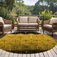 thumbnail image 4 of Round Rug 5Ft Washable Non-Slip, Yellow Geometric Circle Area Rugs for Living Room Bedroom, Modern Abstract Art Ombre Indoor Floor Mats Carpet Runner for Home Decor Aesthetic, 4 of 8