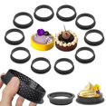 thumbnail image 1 of Pack Of 10 Mini Tartlets Ba Tray Tartelette Ring Round Tarts Ba Mold Tartlet Circle Pastry Ba Mold Circle Ring Tartelette Mo, 1 of 5