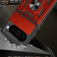 thumbnail image 4 of SOATUTO For Google Pixel 9 with Camera Cover Tested with Magnetic Kickstand Protective Case for Google Pixel 9, Red, 4 of 5