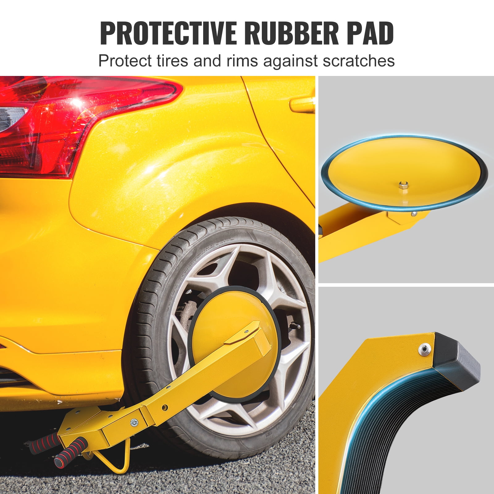 SKYSHALO Anti-Theft Wheel Lock Clamp Boot  Parking Auto Car Truck