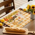 thumbnail image 5 of Fall Placemats Set of 4 Harvest Pumpkin Gnome Place Mats Thanksgiving Placemat Sunflower Autumn Maple Leaves Plaid Table Mats for Dining Kitchen Table Dinner Party Home Fall Decorations 13x19, 5 of 8