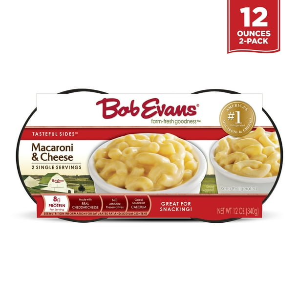 Bob Evans Macaroni and Cheese Single Serving Twin Cups, 12 Oz, Pack of