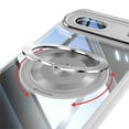 thumbnail image 4 of Designed for Google Pixel 8a Crystal Clear Back Case, Luxury Case with Lens Protector Drop Protective Magnetic Rotating Ring Kickstand Shockproof Thin Fit Phone Case Cover, Gray, 4 of 7