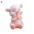 thumbnail image 3 of Joernso Desktop Resin Pig Model Figurine Sculpture DIY Craft Keychain Car Home Decor, 3 of 8