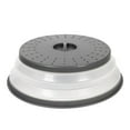thumbnail image 4 of Tovolo Microwave Splatter Cover for Food, Large (Charcoal) - Collapsible & Vented Silicone Splatter Guard Lid - Microwave Plate & Dish Cover with Handle - BPA-Free Kitchen Gadget for Meal Prep, 4 of 4