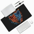 thumbnail image 2 of DouZhe Large Mouse Pad, Red Blue Angry Wolf Non-Slip Waterproof Rubber Keyboard Office Desk Pads Mousepad, 29.5 x 15.8 inches 3mm Thick, 2 of 7