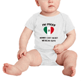 thumbnail image 2 of I'm Proof Mommy Can't Resist Mexican Guys Cute Baby Clothes For Boy Girl (White, 3-6 Months), 2 of 5