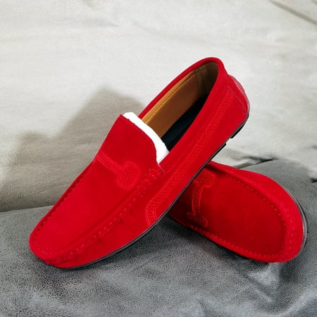 

Men‘s Suede Casual Comfortable Slip On Loafer Shoes Christmas Gift Chinese New Year Gift