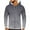 Gray, variant on Mens Fashion Zipper Up Hoodies Gradient Color Hooded Collar Pullover Long Sleeve Hoodie Sweatshirt With Kanga Pocket Mint Green