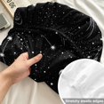 thumbnail image 4 of Full Size Fitted Sheet Set - Black Starry Sky 3 Piece Bedding Sets 16" Deep Pocket Fitted Sheet with 2 Pillowcases, Mystical Grey Planet Universe Abstract Brushed Microfiber Hotel Luxury Bed Sheets, 4 of 9
