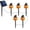 A, variant on ICQOVD Halloween Party Lights Solar Pumpkin Stake Lights,5 Pack Witch Hat LED Garden Lights,Waterproof Outdoor Decorative Lighting for Yard,Patio & Holiday Decor