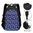 thumbnail image 3 of Balery Skull flower funny Mochila con carga USB para hombre y mujer - Mochila impermeable y antirrobo para portátil con puerto USB para viajes, trabajo, estudios y universidad, 3 of 7