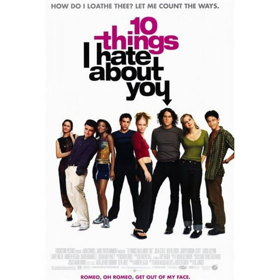 Pop Culture Graphics Ten Things I Hate About You Movie Poster Print, 27 x 40