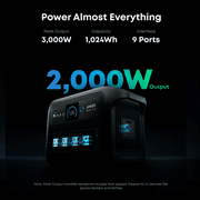 Anker SOLIX C1000X Gen 2 Portable Power Station(1,024Wh)-Dark Grey