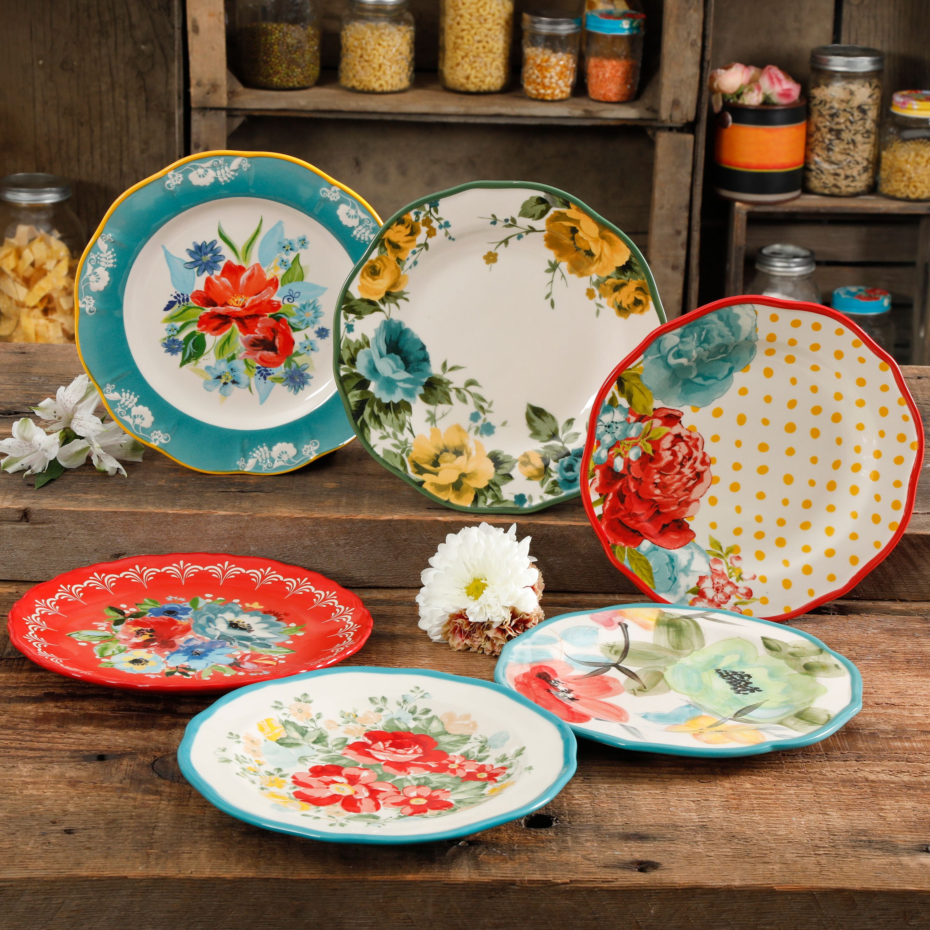 The Pioneer Woman Collected 6 Piece Salad Plate Set Home And Garden Haus