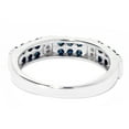 thumbnail image 2 of Sterling Silver with 0.50 CTTW Natural Blue and White Diamond Band Ring, 2 of 2