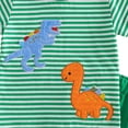 thumbnail image 4 of Ymyiu Toddler Boy Outfits Baby Boys Summer Clothes Boy Short Sleeve T-shirt Tops Shorts Set Outfits 18-24 Months (Green,18-24 Months), 4 of 4