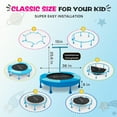 thumbnail image 6 of 36 Inch Indoor Trampoline for Kids - Kids Trampoline Indoor with Handle - Toddler Trampoline with Upgraded 2.0mm Steel Pipe and Handlebar - Mini Indoor Trampoline for Kids Age 3 and Above, 6 of 8