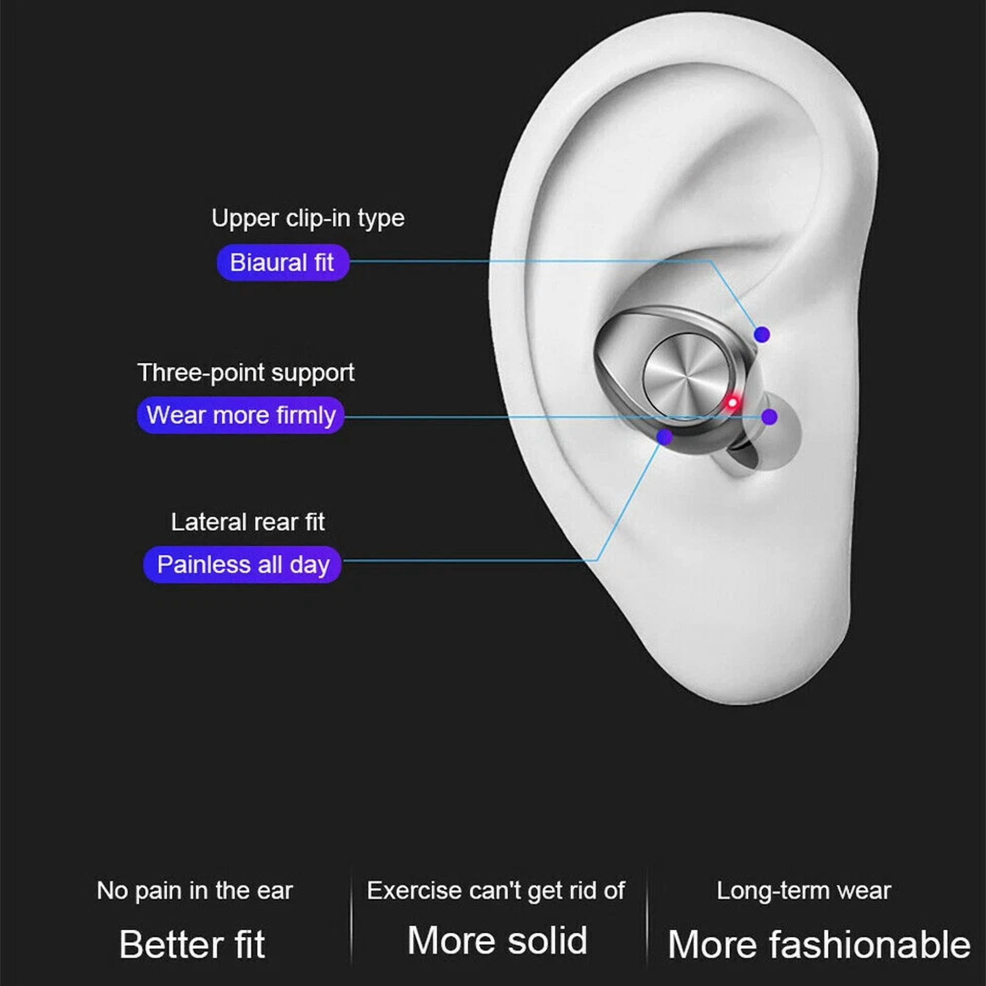 CIRCLE- Bluetooth Wireless Earpiece Headphone Headset Noise Cancelling Sports Waterproof