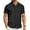 Black, variant on COOFANDY Mens Knit Shirt Short Sleeve Button Down Shirts Casual Summer Beach Vintage Polo Shirts